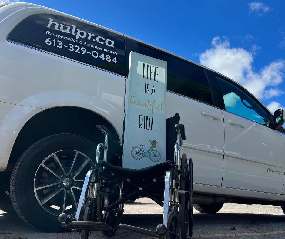 An accessible vehicle and wheelchair
